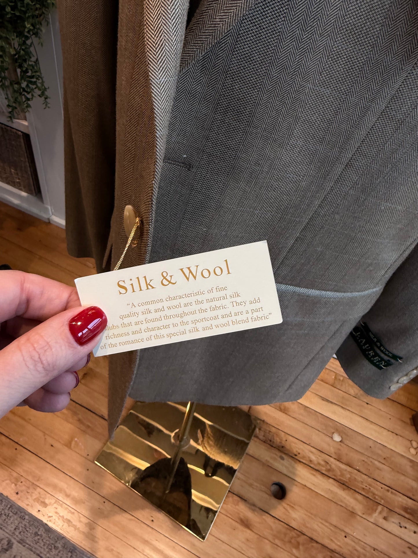 Lauren Ralph Lauren silk wool blazer. New with tags