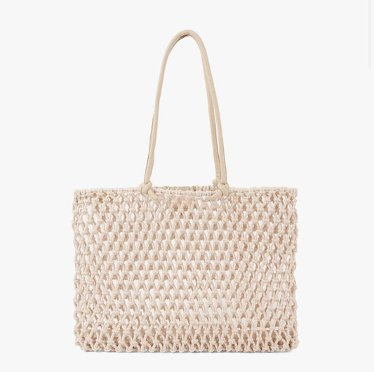 Clare V Sandy tote in natural