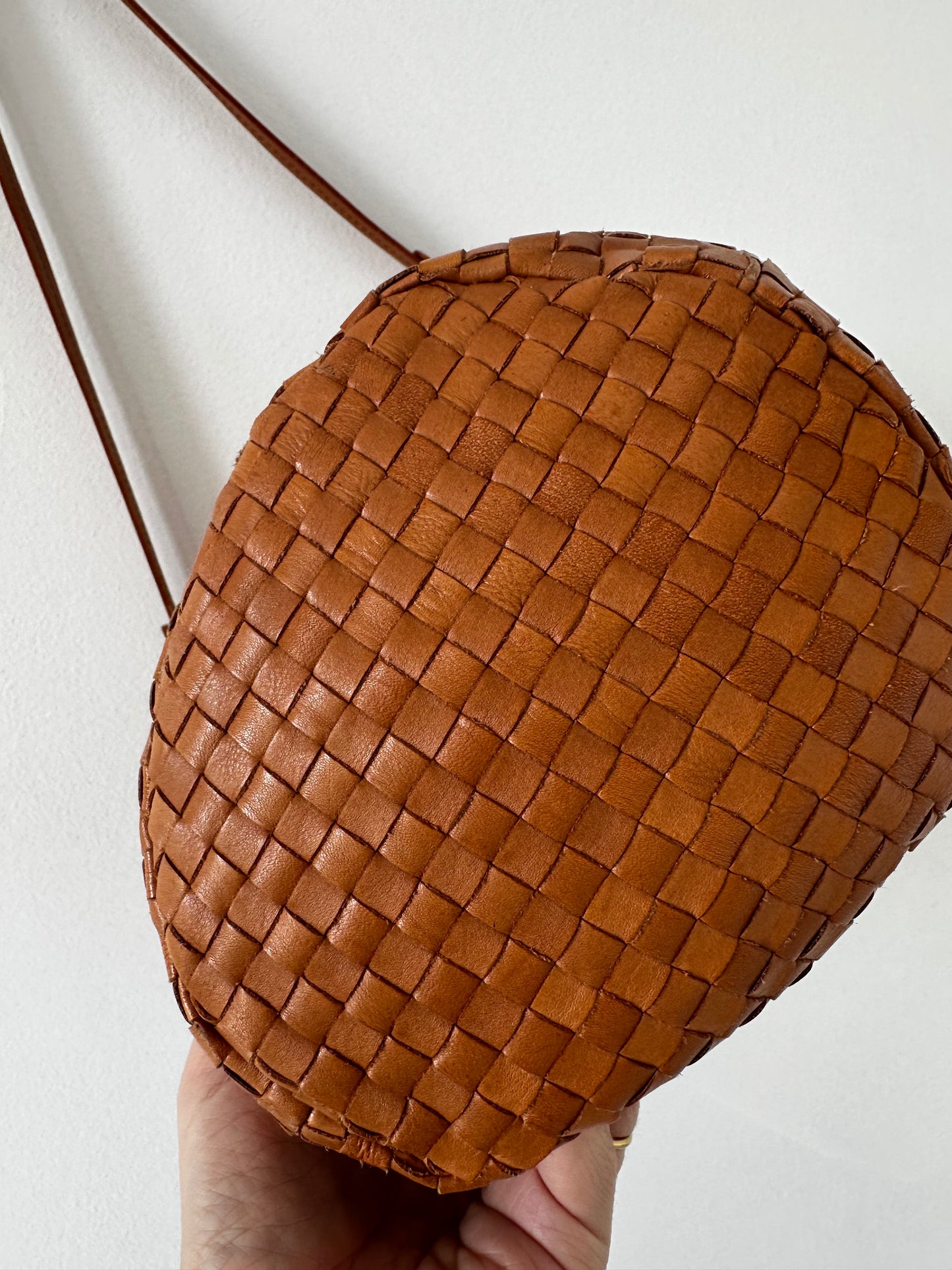 Clare V petite Jeanne natural woven leather