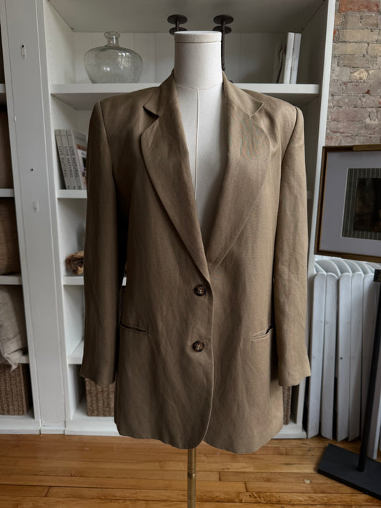 90s Lands End cotton blazer. Made in the USA