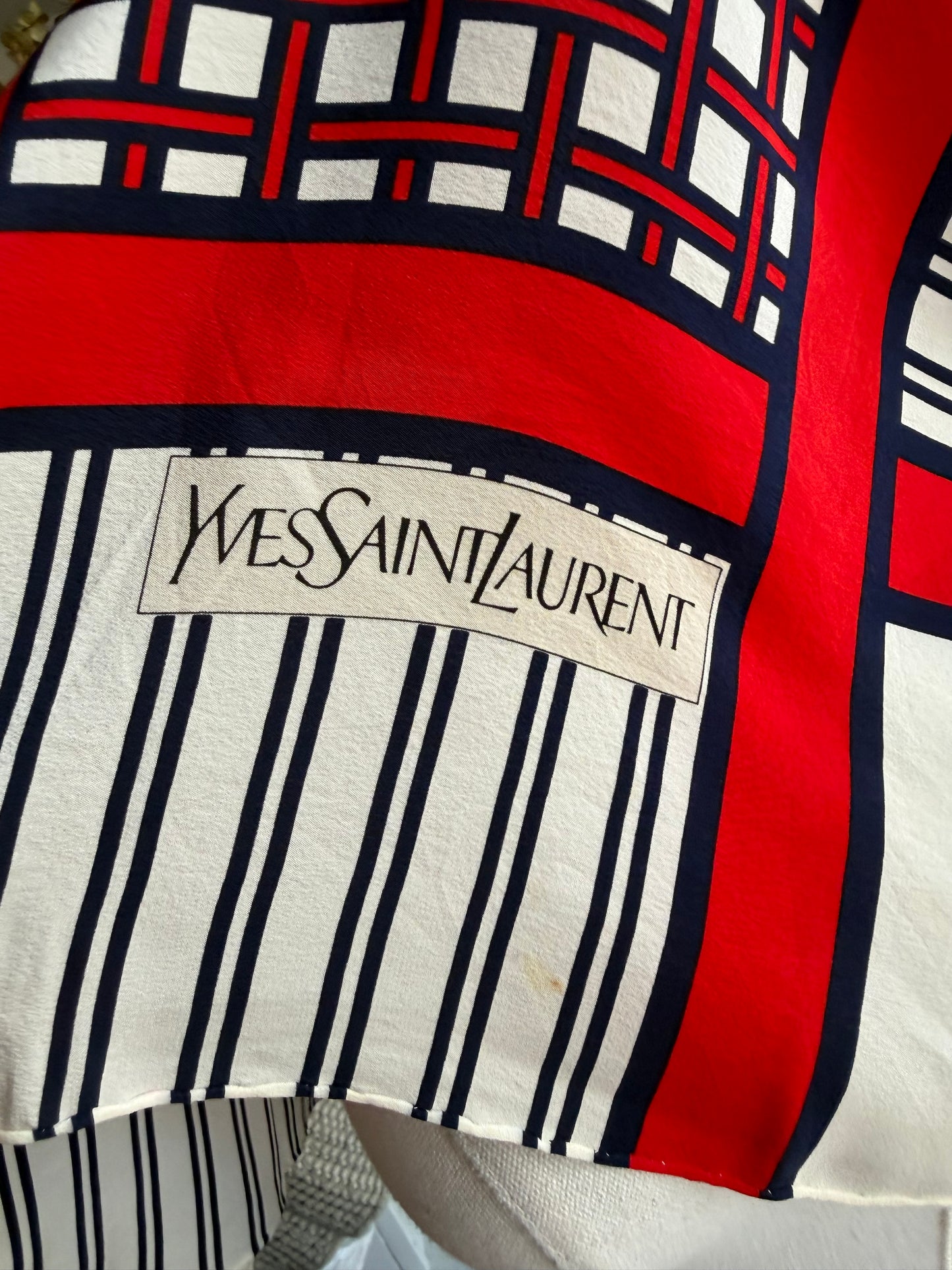#11 Vintage Yves Saint Laurent silk scarf