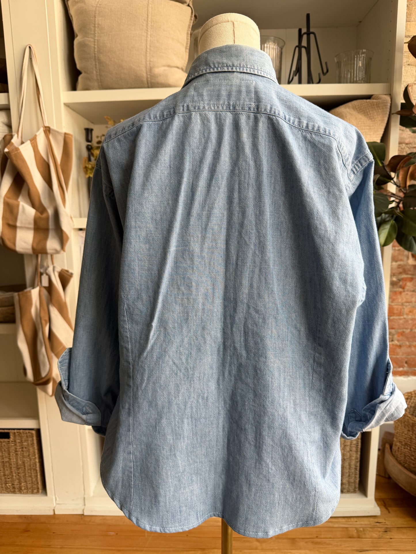 #3 Denim Reworked Button Down