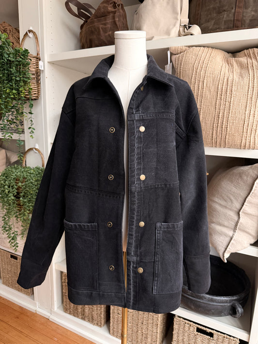 #4 Reworked Vintage Denim chore coat size medium