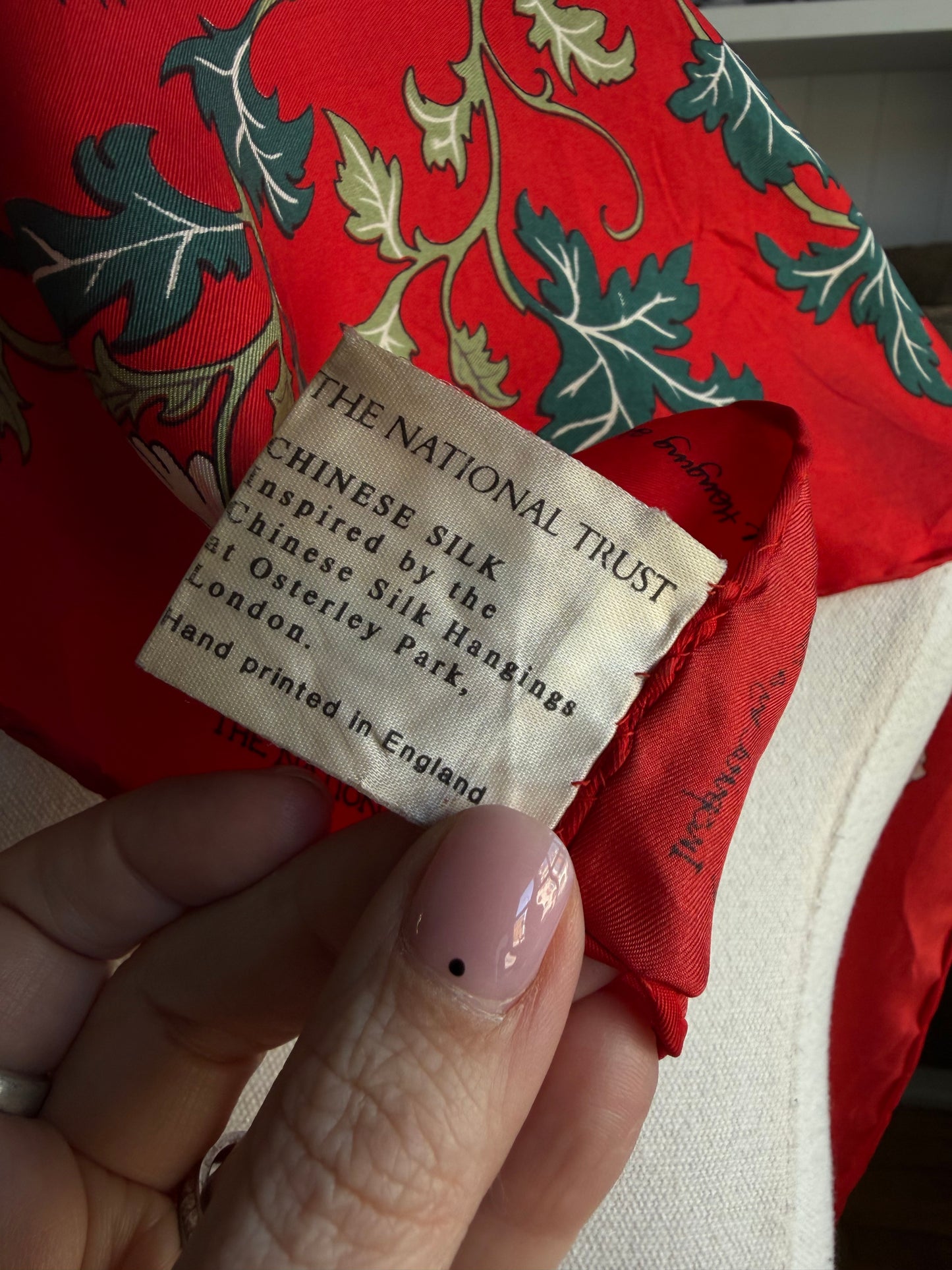 Paris vintage silk scarf #25