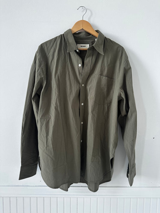 Buck Mason Mainstay cotton button down. Size X-Large