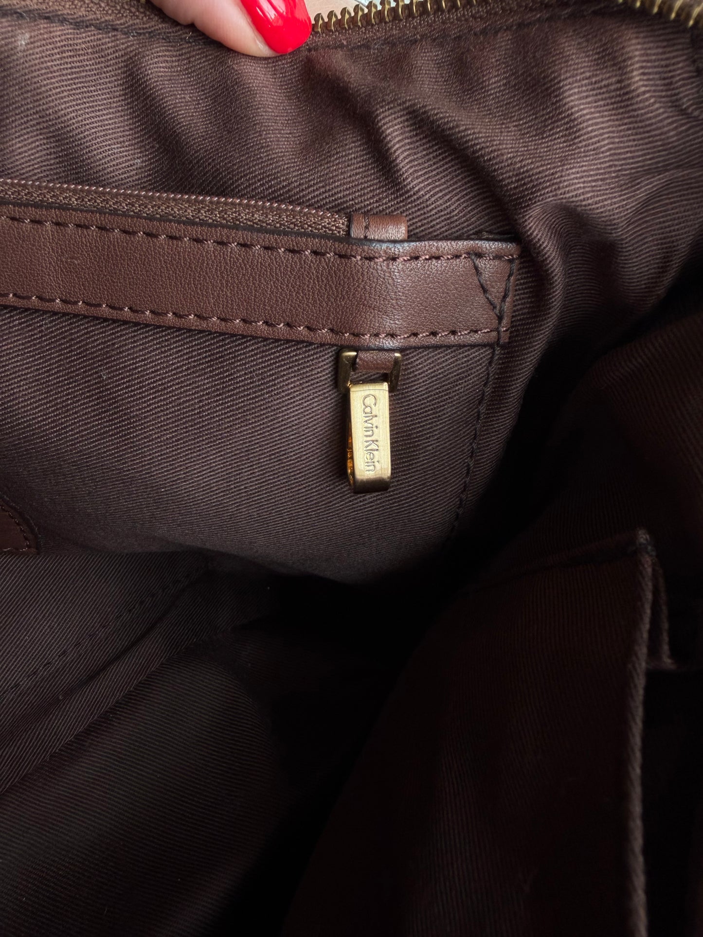 90s/00s Calvin Klein leather bag