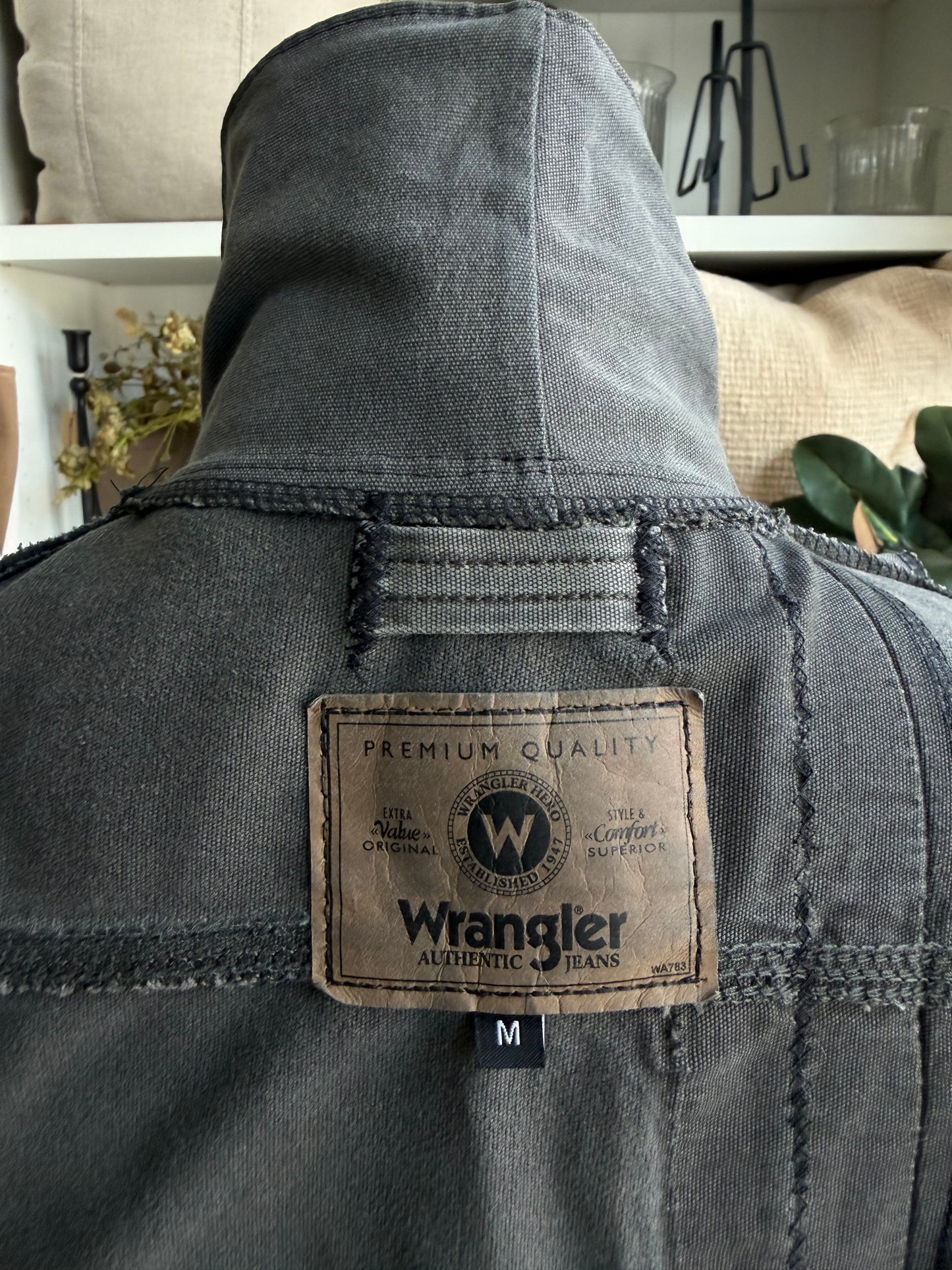 Gray Carhart Reworked Chore Coat. Size Medium