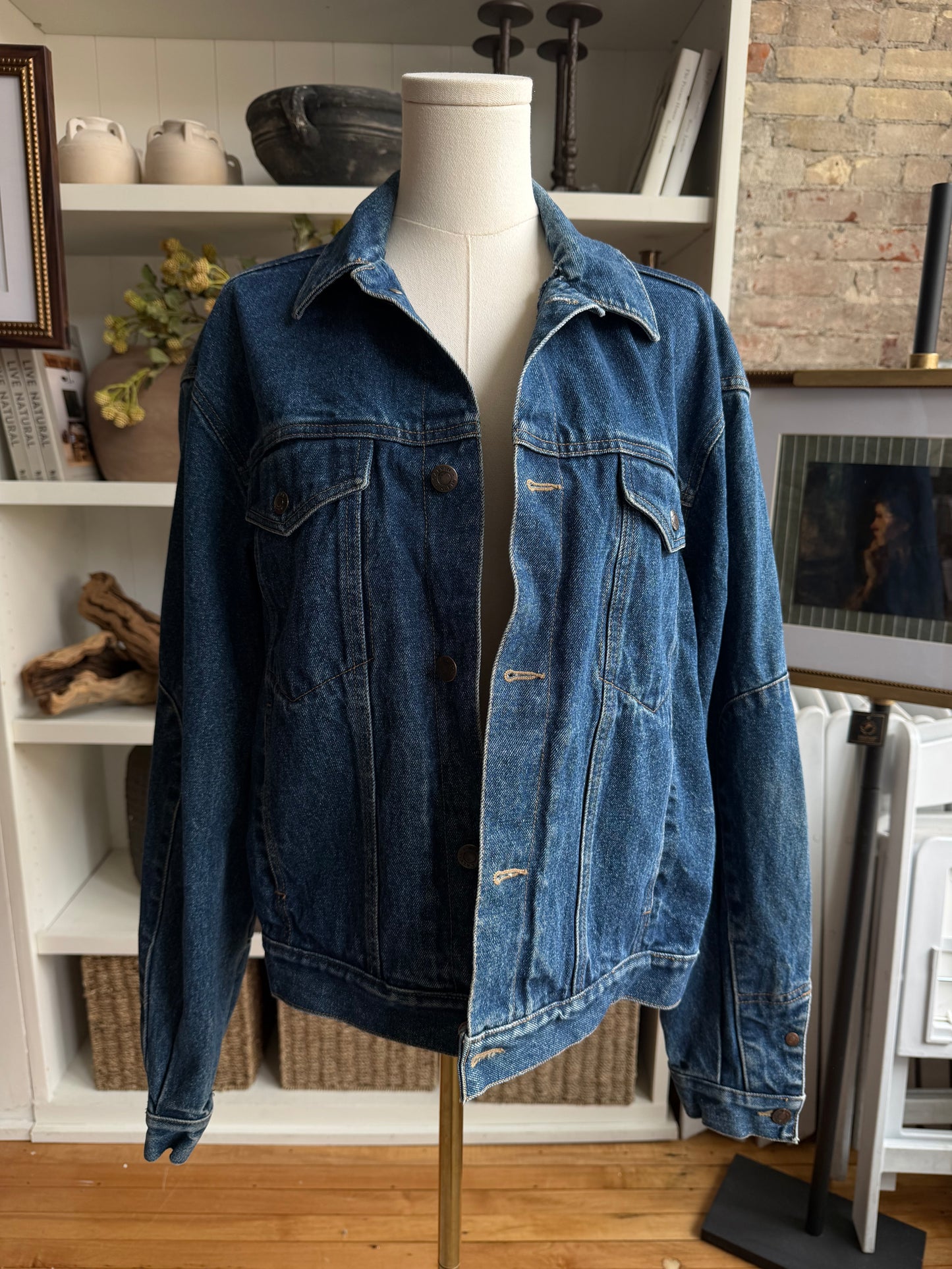 80s Calvin Klein classic denim jacket. Hong Kong