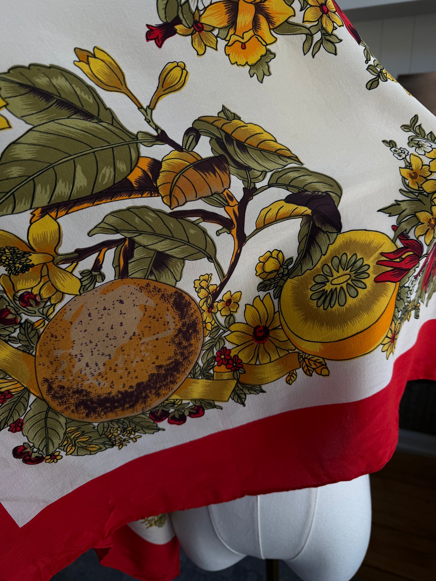 Paris vintage silk scarf #13