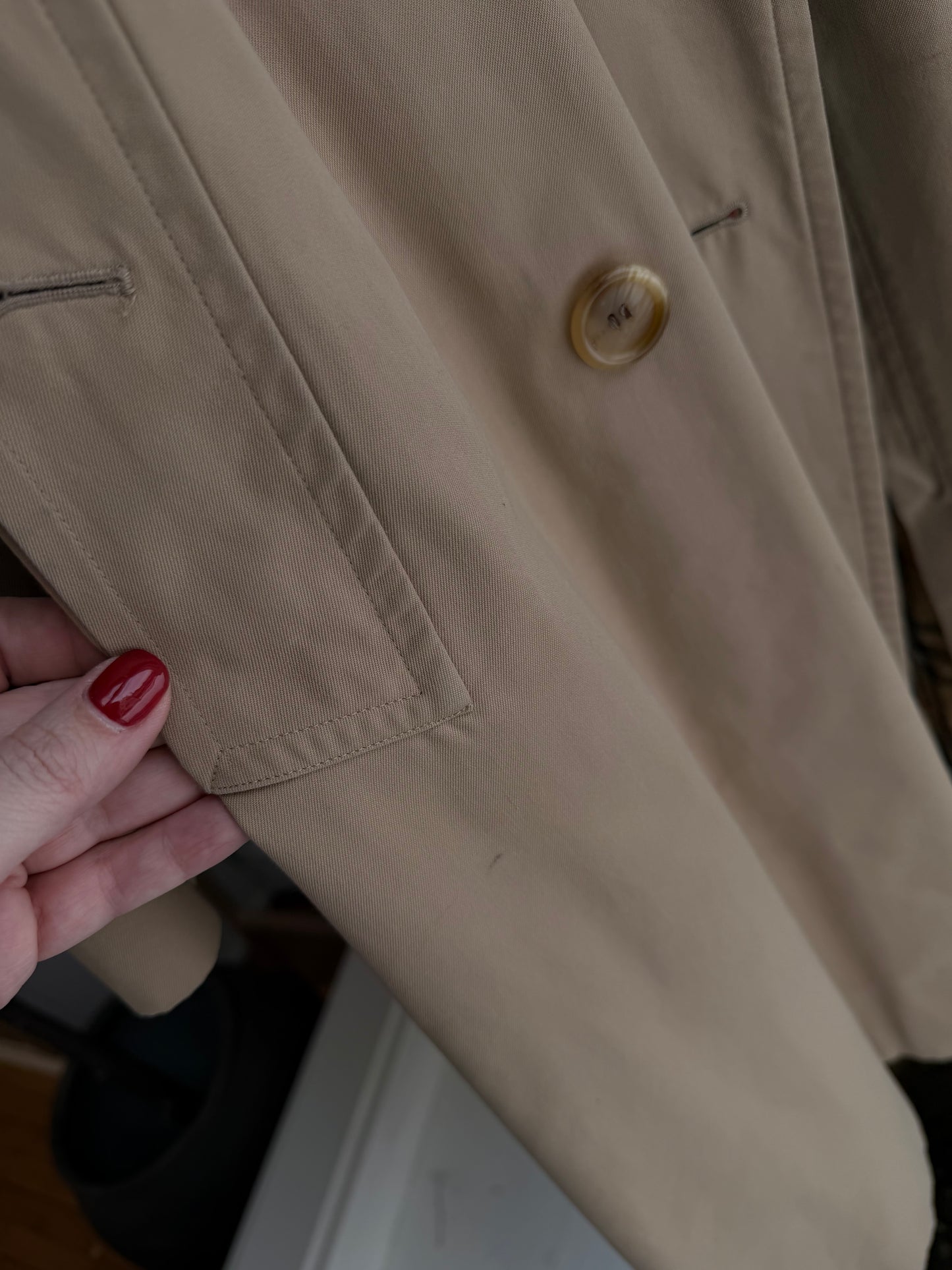 Vintage Burberrys classic khaki trench