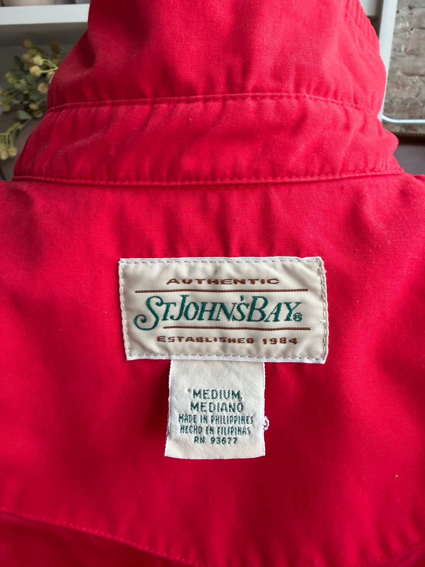 90s St John’s Bay red bomber