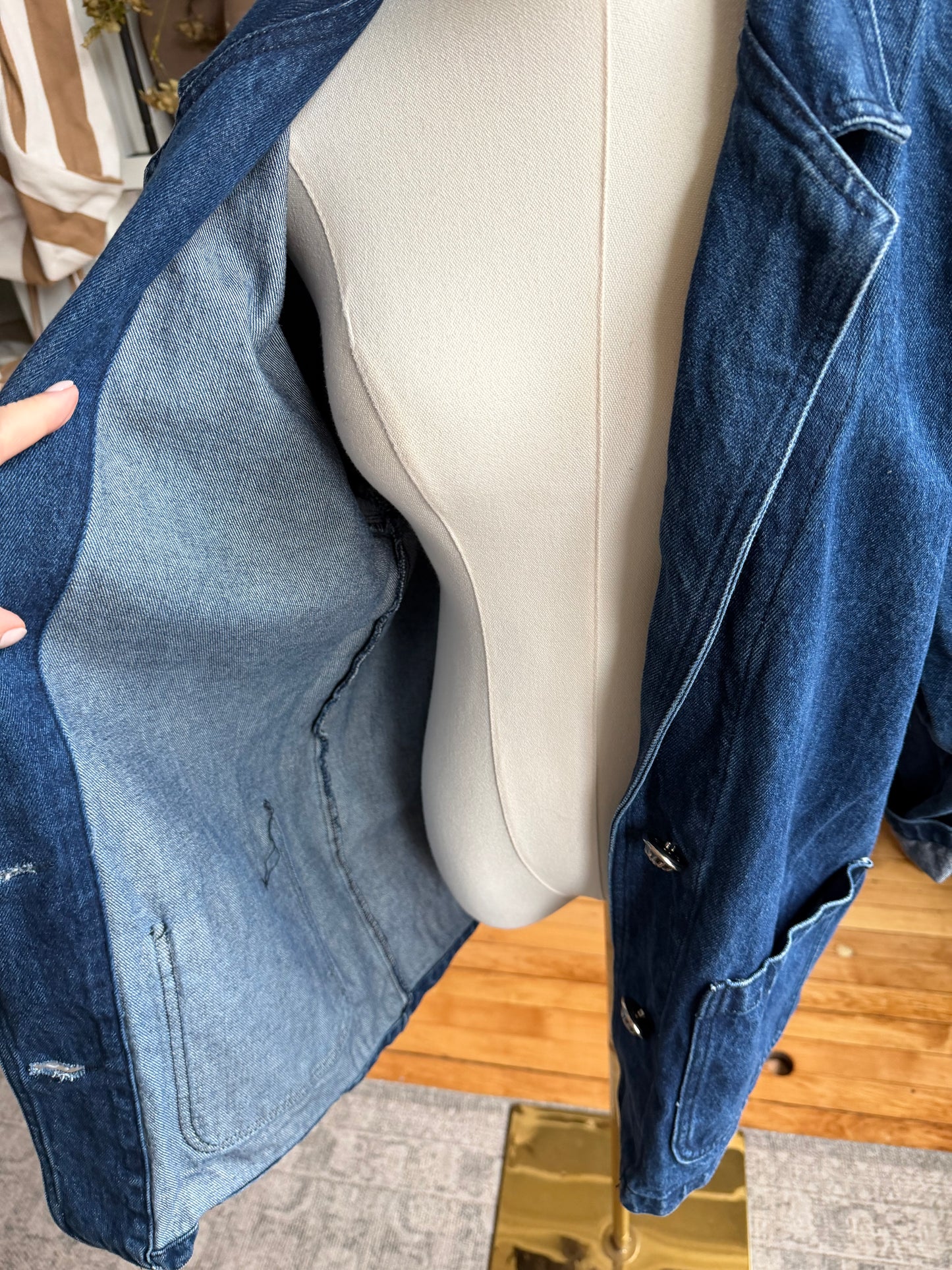 Vintage denim blazer. Made in the USA