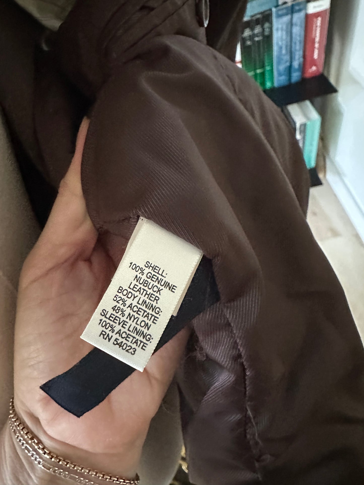 90s/00s Banana Republic brown  leather blazer