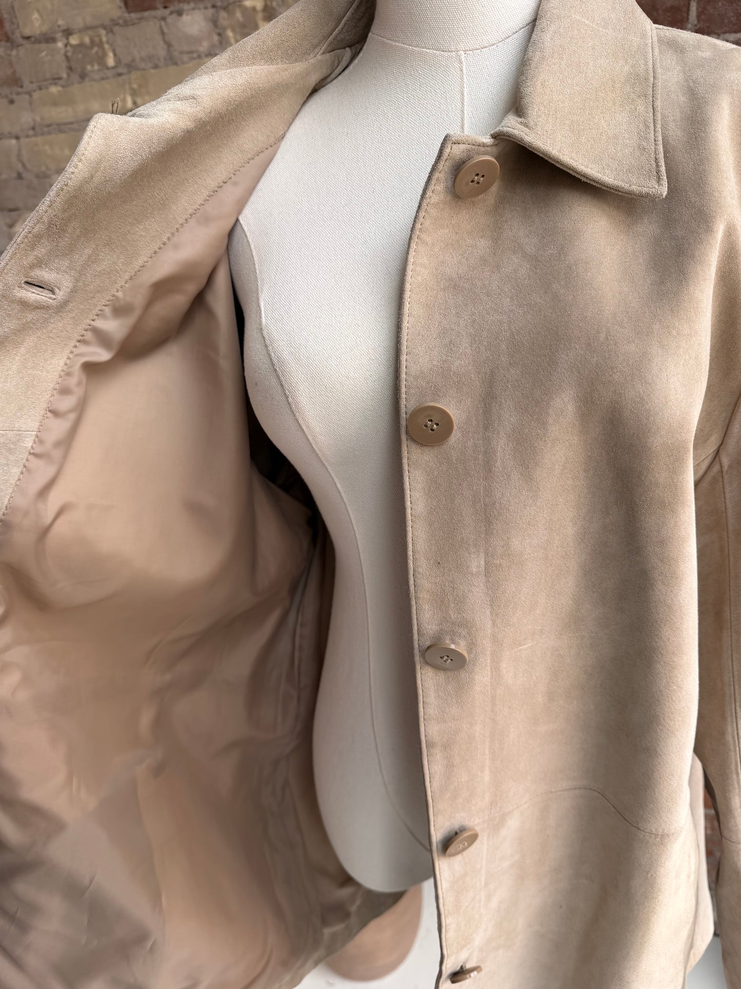 00s Bernardo suede shirt jacket. New with tags