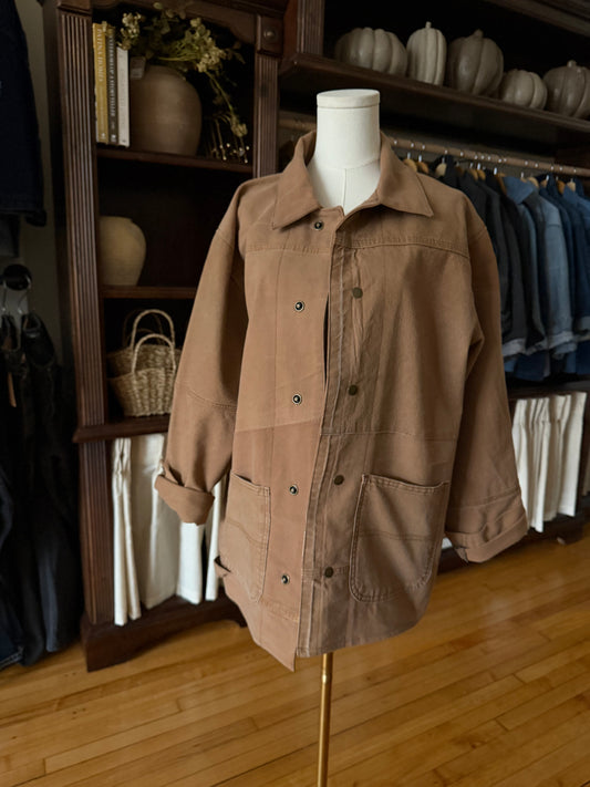 #5 Reworked vintage denim chore coat. Size M