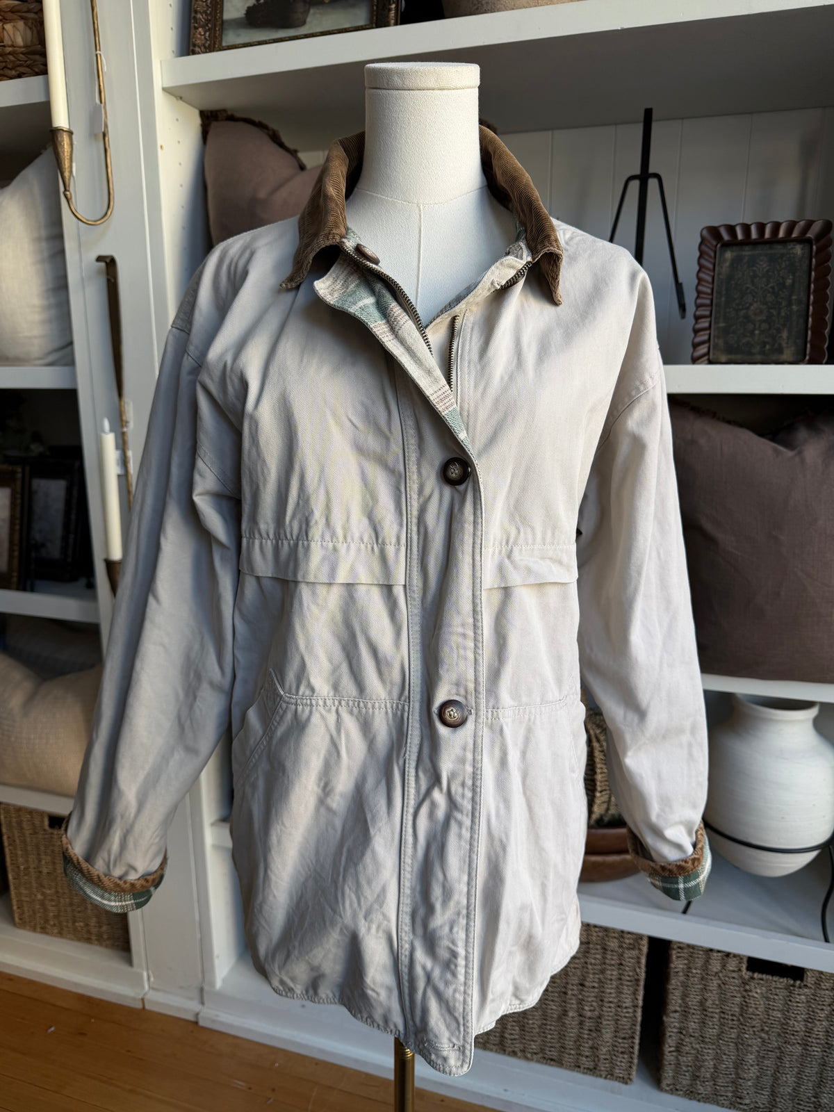 90s Brandon Thomas reversible chore coat. Fits XS-M petite