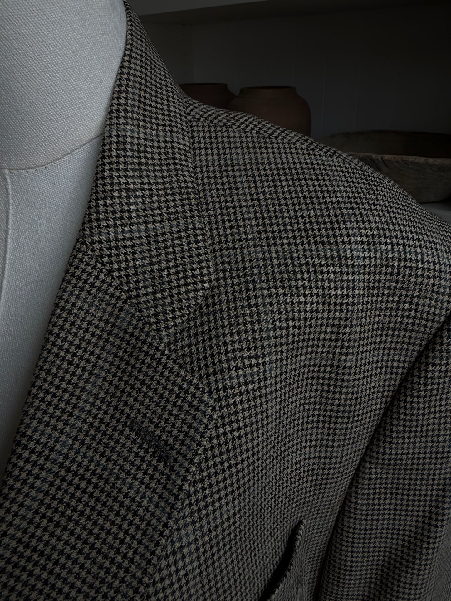 90s Chaps Ralph Lauren wool plaid blazer. Made in Canada