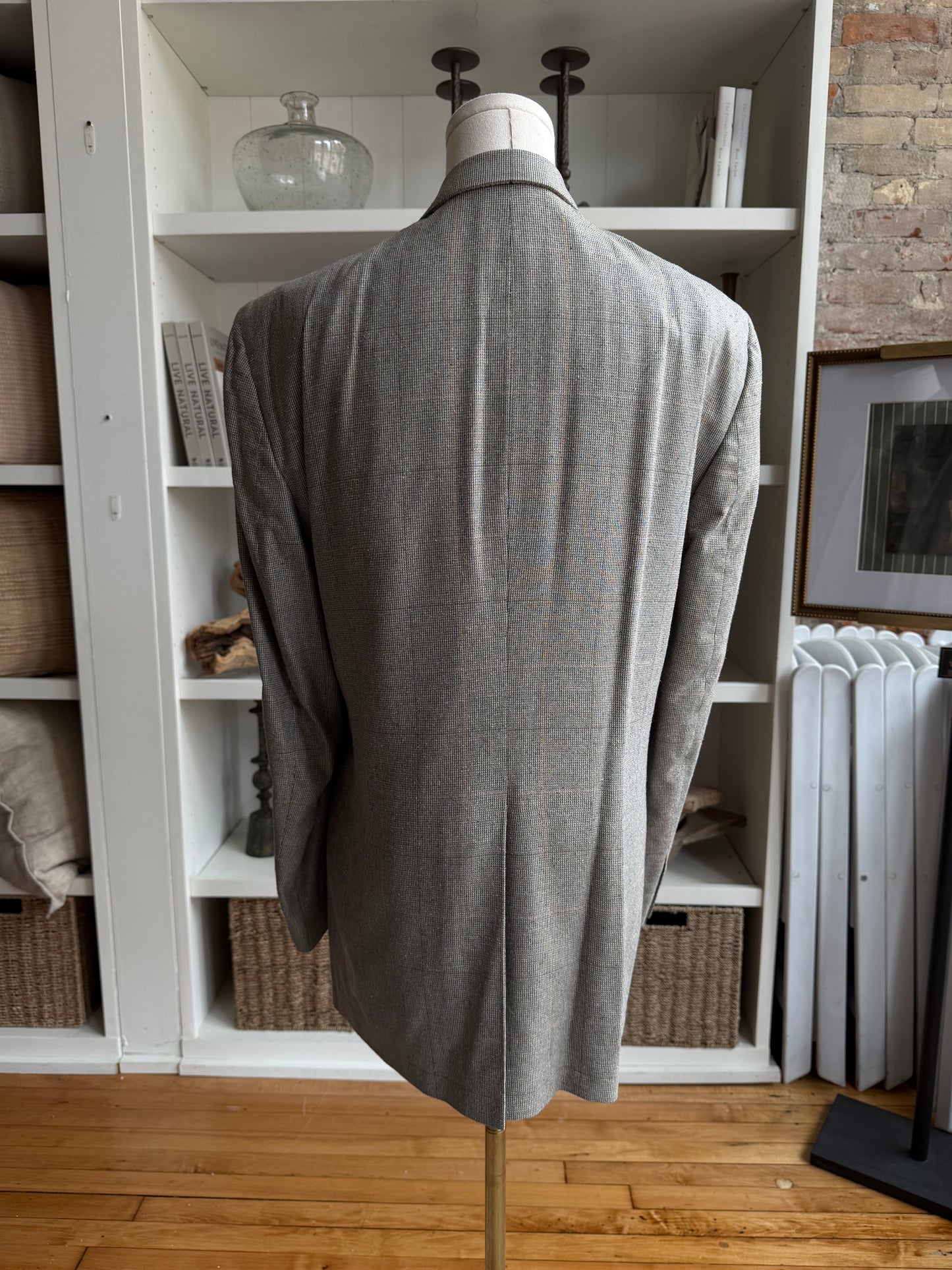90s Burberry silk blazer. Made in the USA