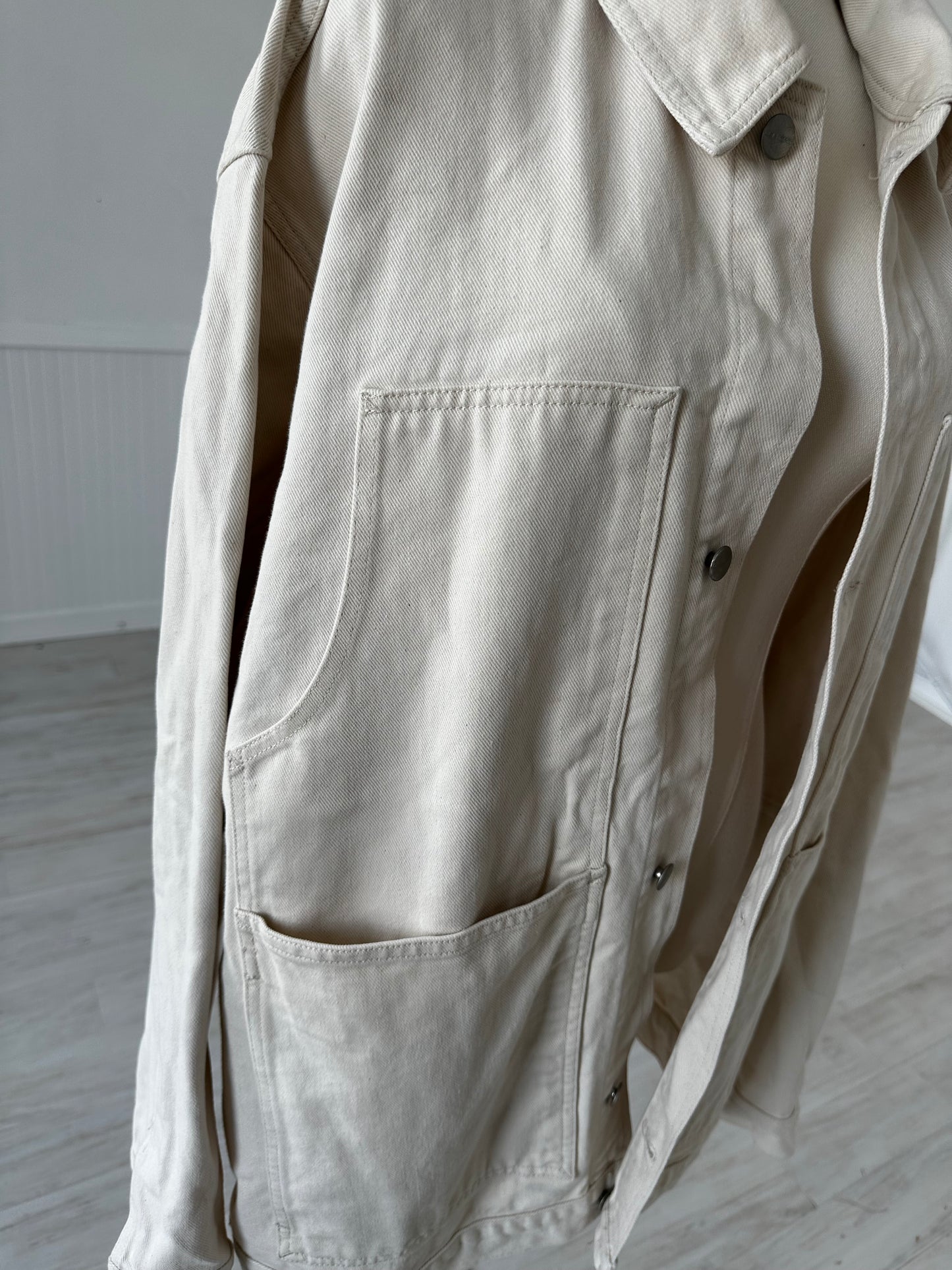 Carhartt cream chore coat