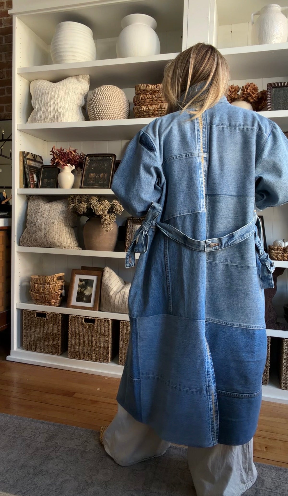 #4 Reworked denim trench. Size S
