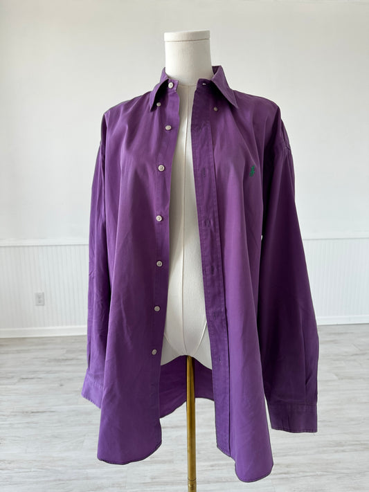 90s Ralph Lauren purple poplin button down