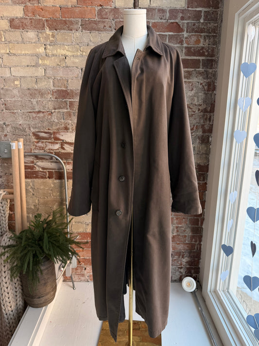 Vintage Christian Dior trench with zip out wool liner.