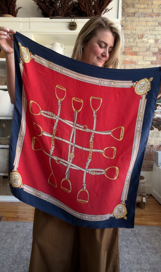 #2 Vintage Celine silk scarf