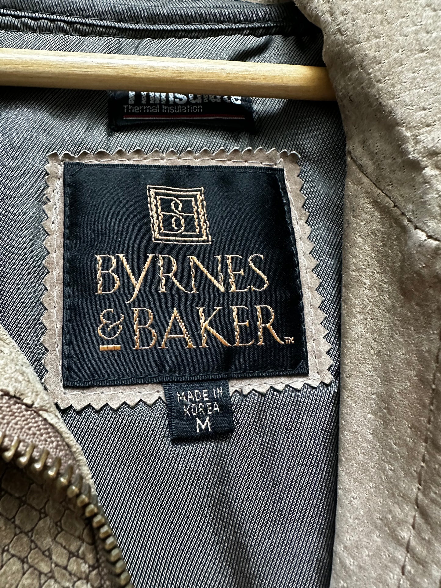 Vintage Byrnes & Baker leather bomber