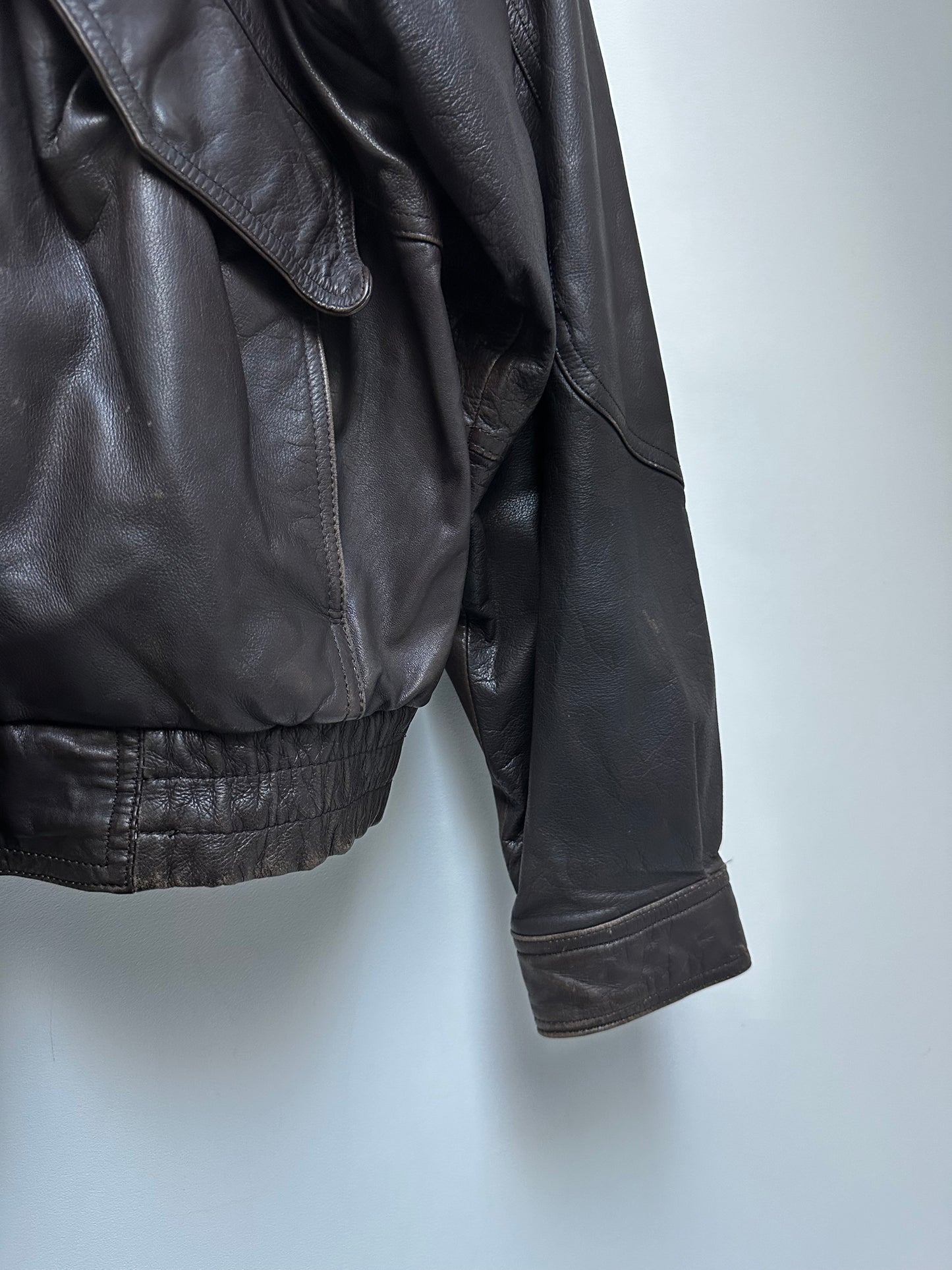 Vintage Byrnes & Baker leather bomber