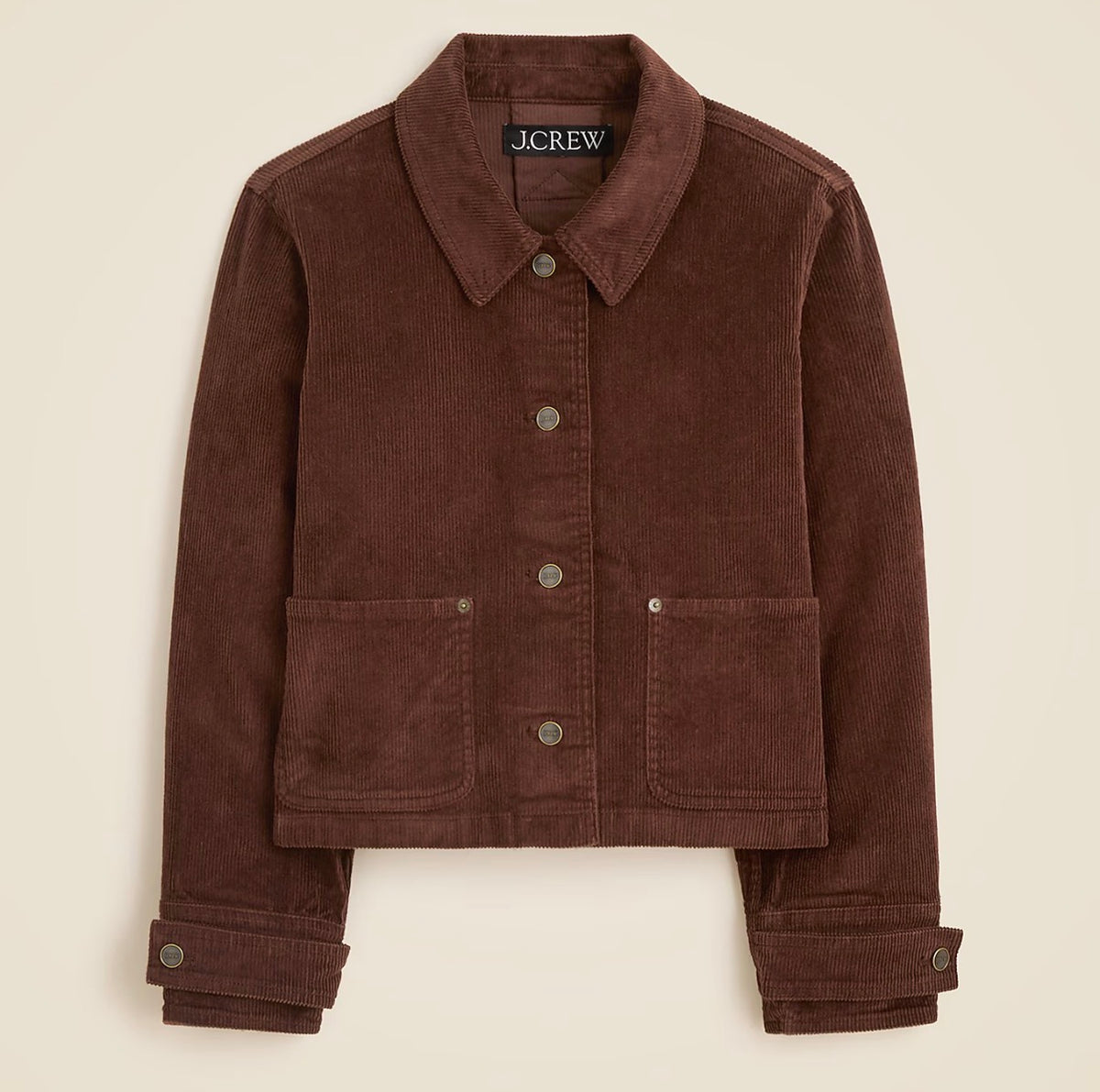 JCrew cropped corduroy barn jacket. Size L