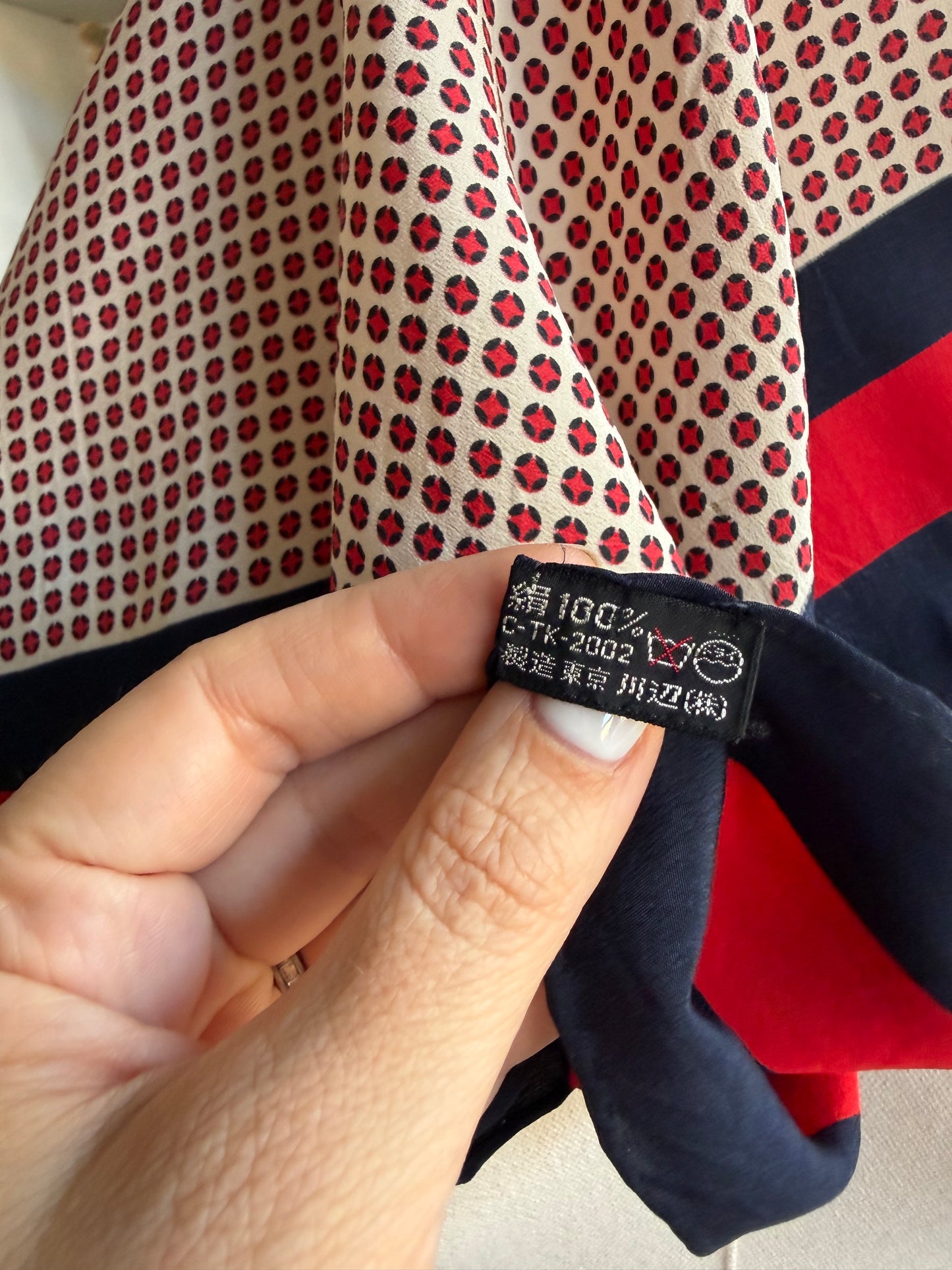 #12 Vintage Yves Saint Laurent silk scarf
