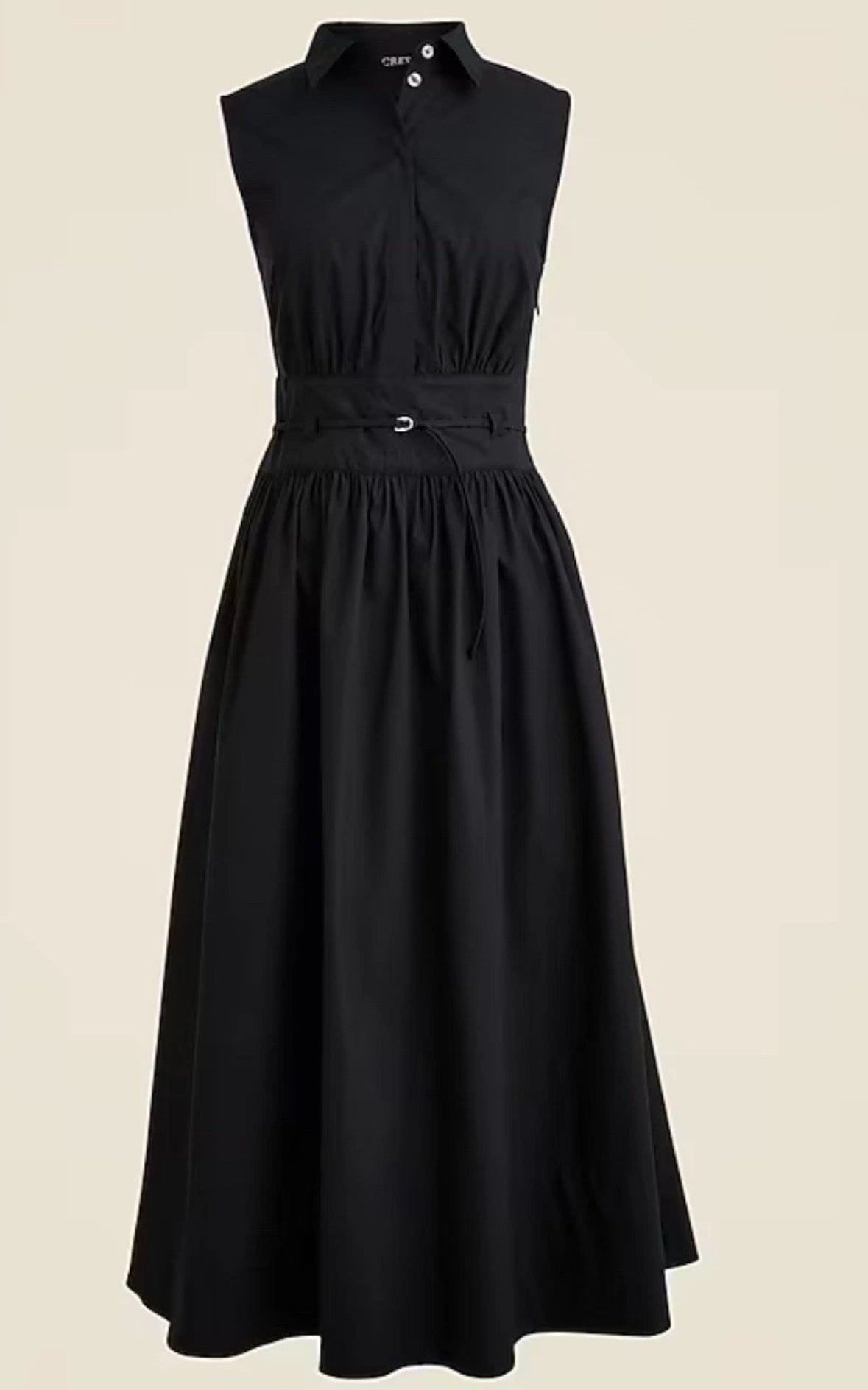 JCrew poplin fitted-waist shirt dress. NWT