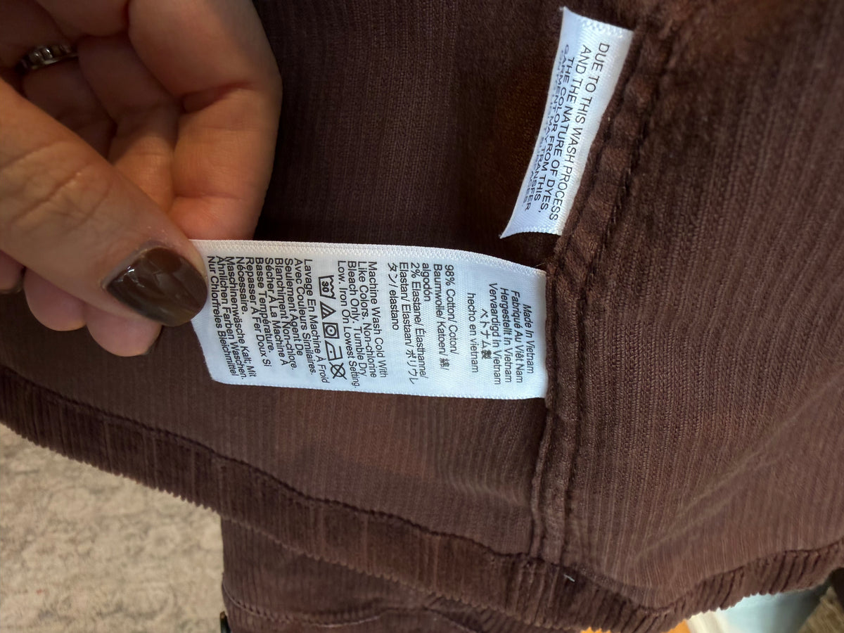 JCrew cropped corduroy barn jacket. Size L