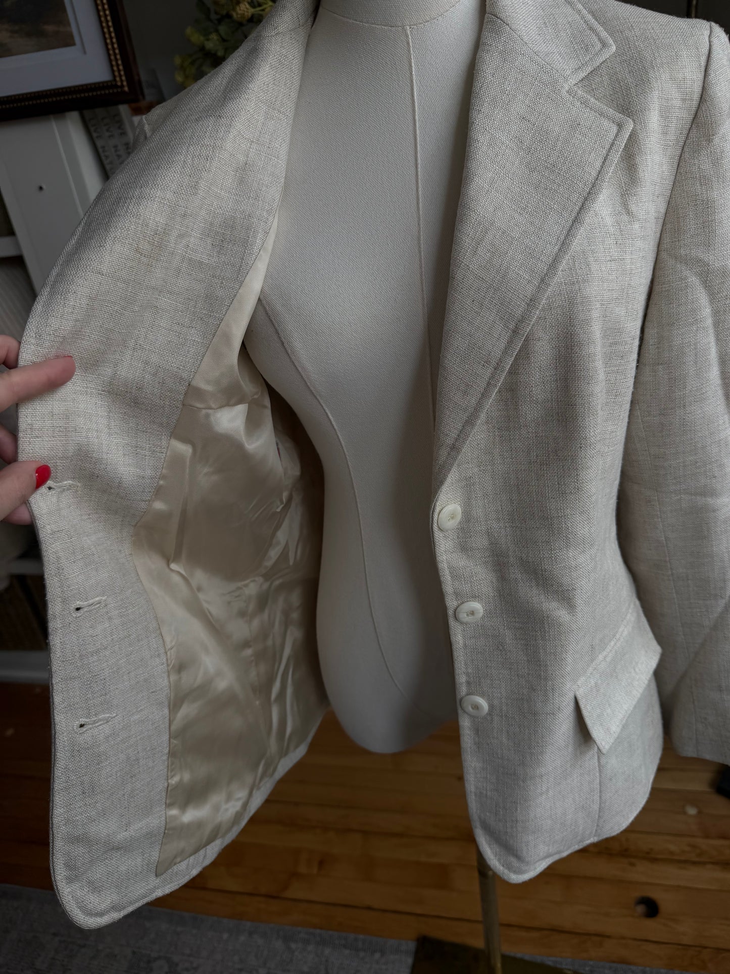 Vintage Austin Hill linen blazer