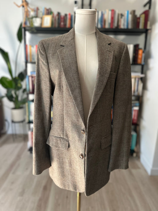70s/80s Cartier Collection by Botany 500 wool tweed blazer. Made in the USA