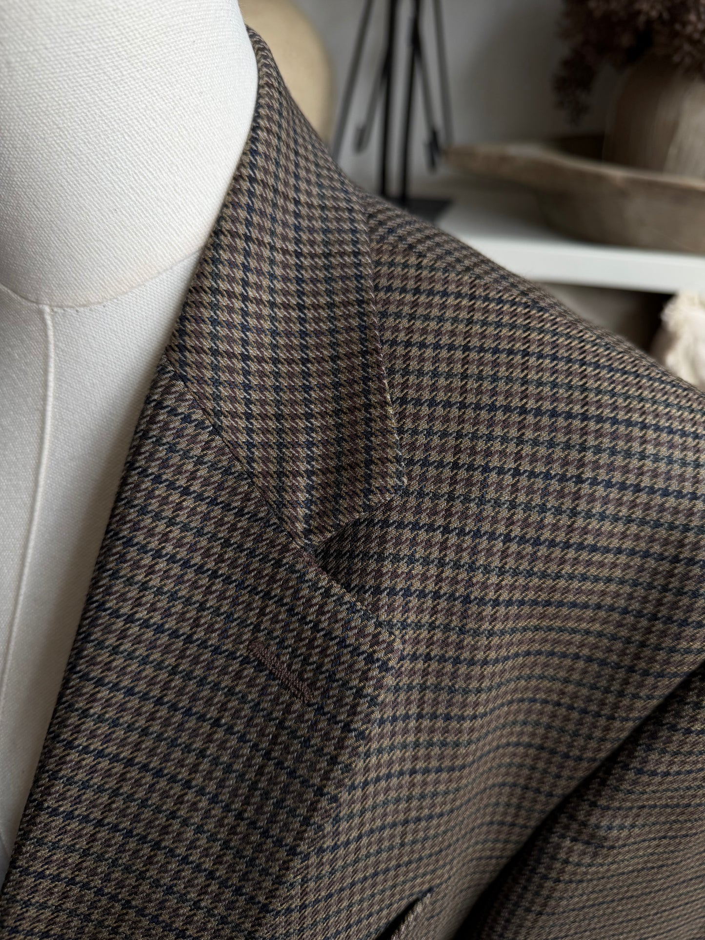 90s Lauren by Ralph Lauren wool houndstooth blazer. Fits M-XL