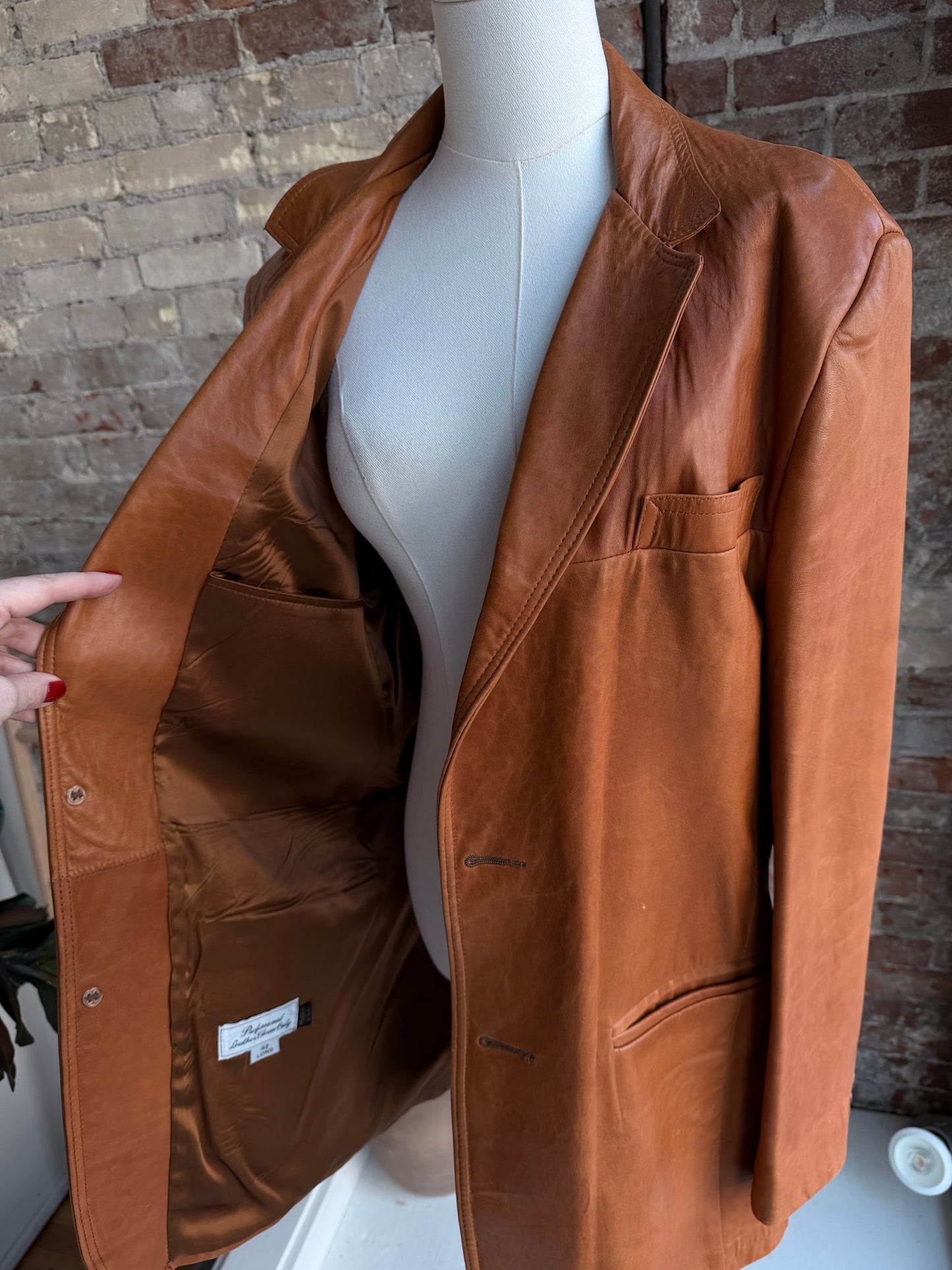 70s/80s London Fog leather blazer. Made in the USA