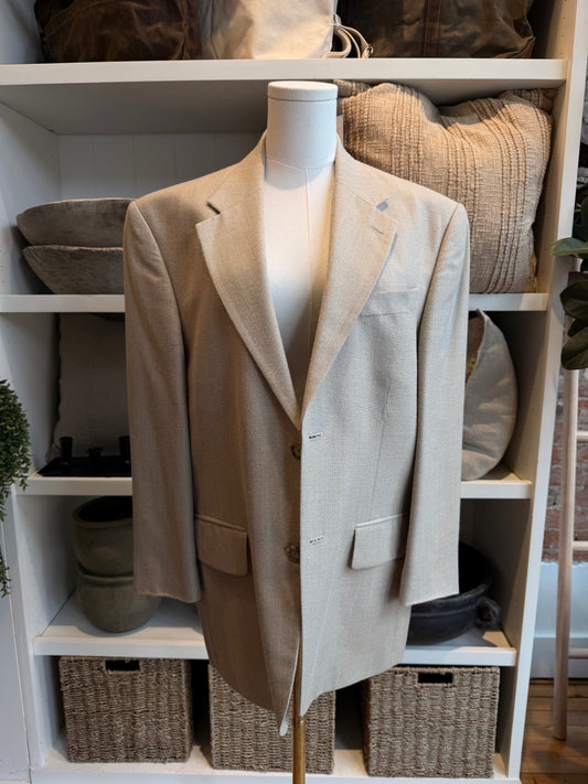 Oscar De La Renta wool silk blazer