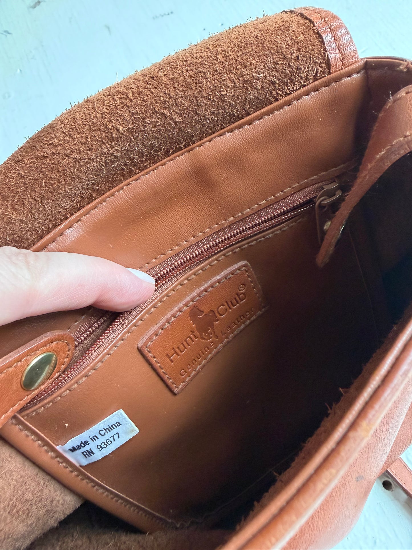 90s Hunt Club leather backpack