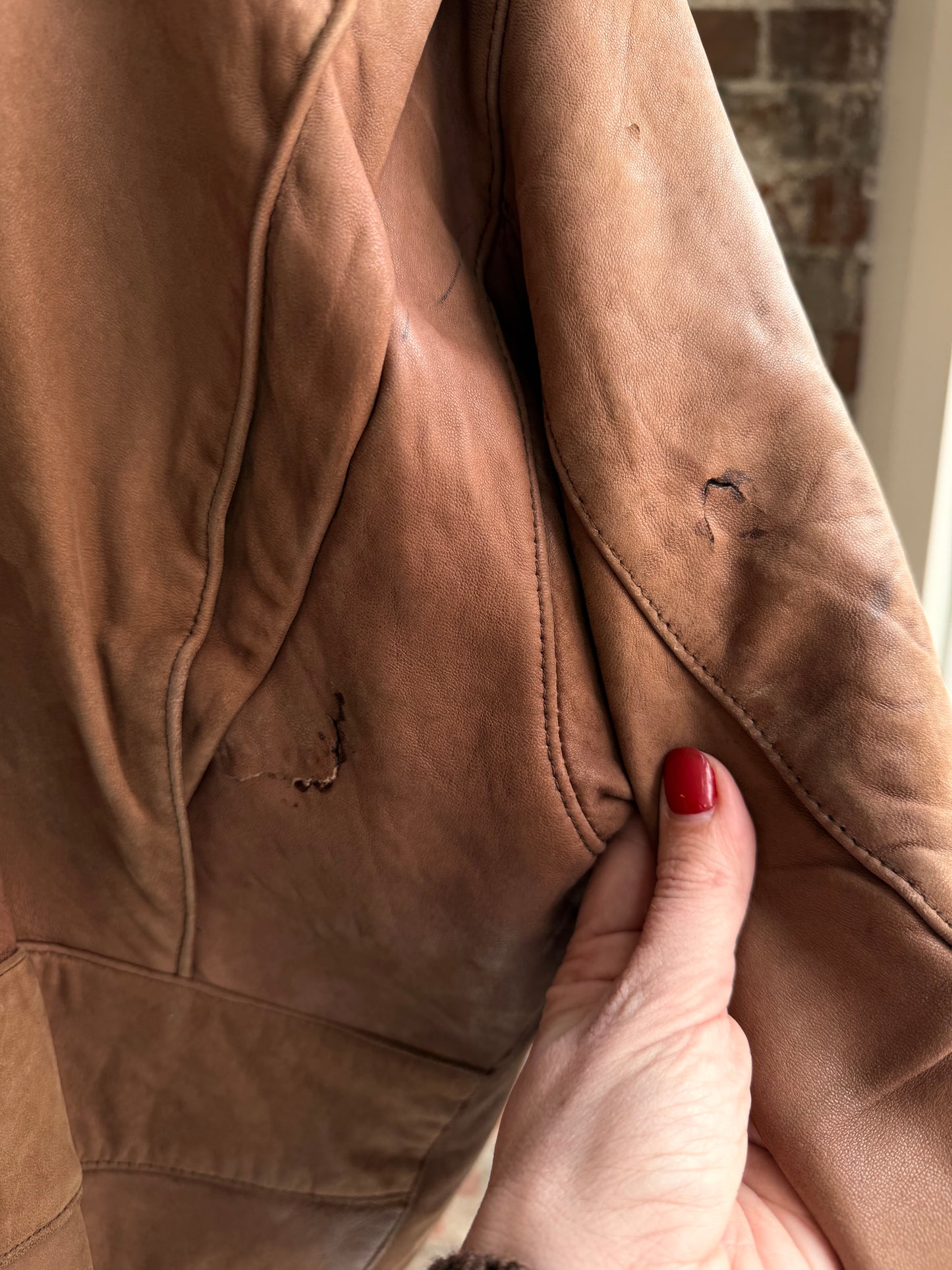 80s Banana Republic leather bomber