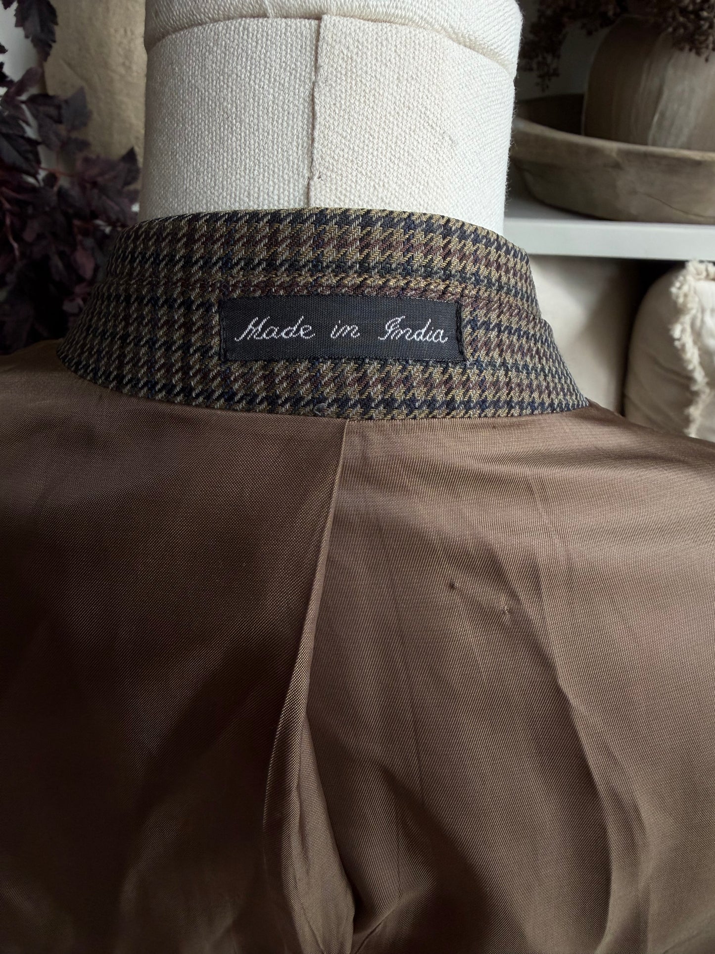 90s Lauren by Ralph Lauren wool houndstooth blazer. Fits M-XL
