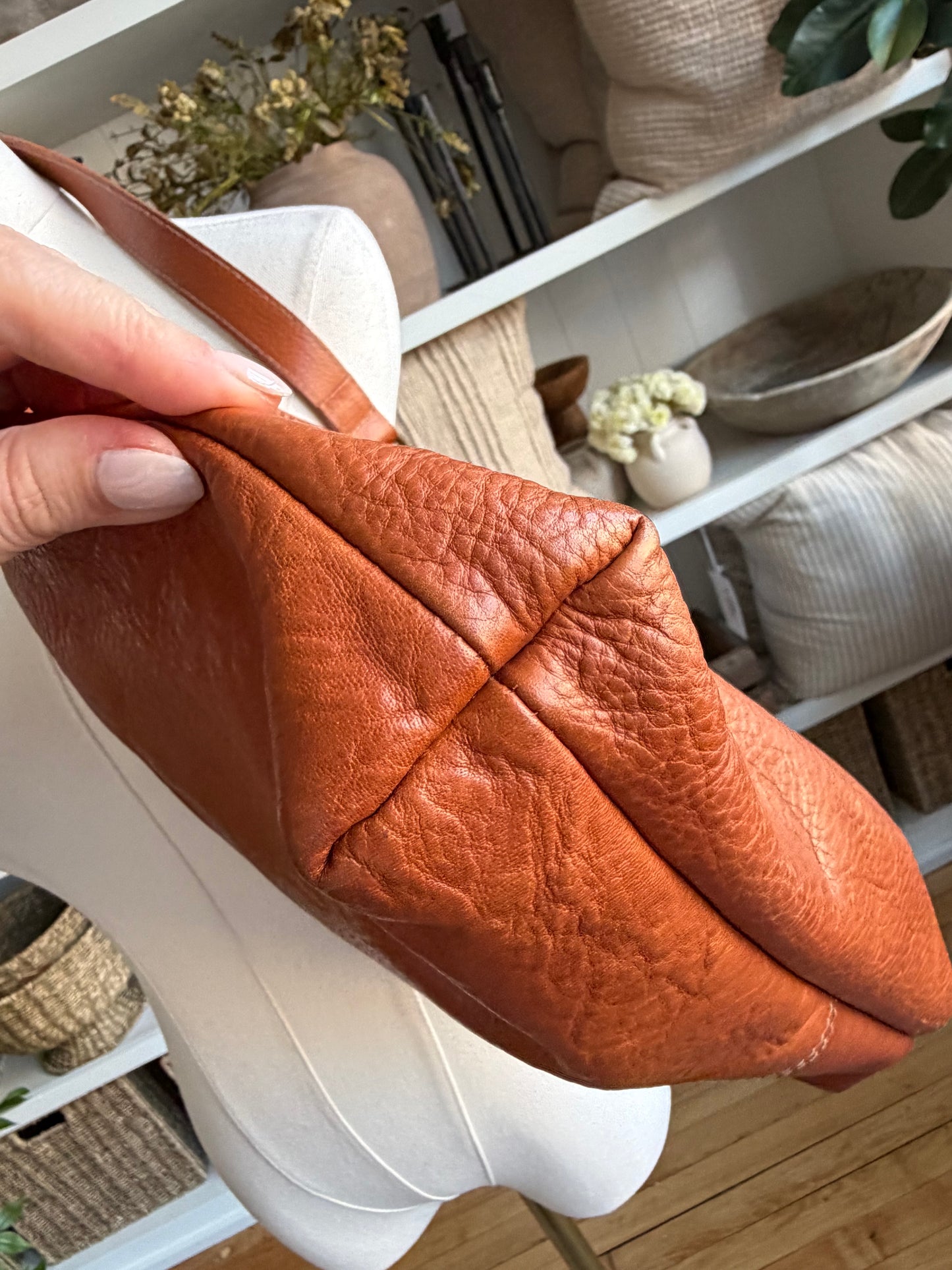 90s Lauren by Ralph Lauren leather shoulder bag