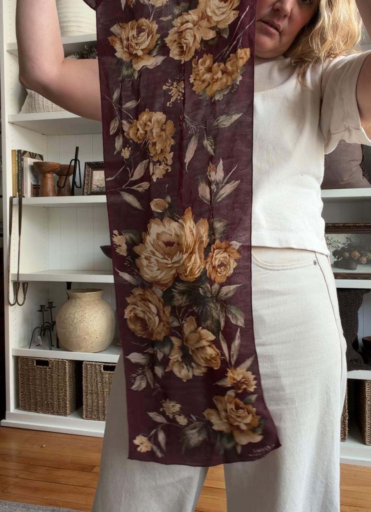 90s Lauren Ralph Lauren silk scarf