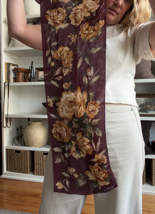 90s Lauren Ralph Lauren silk scarf