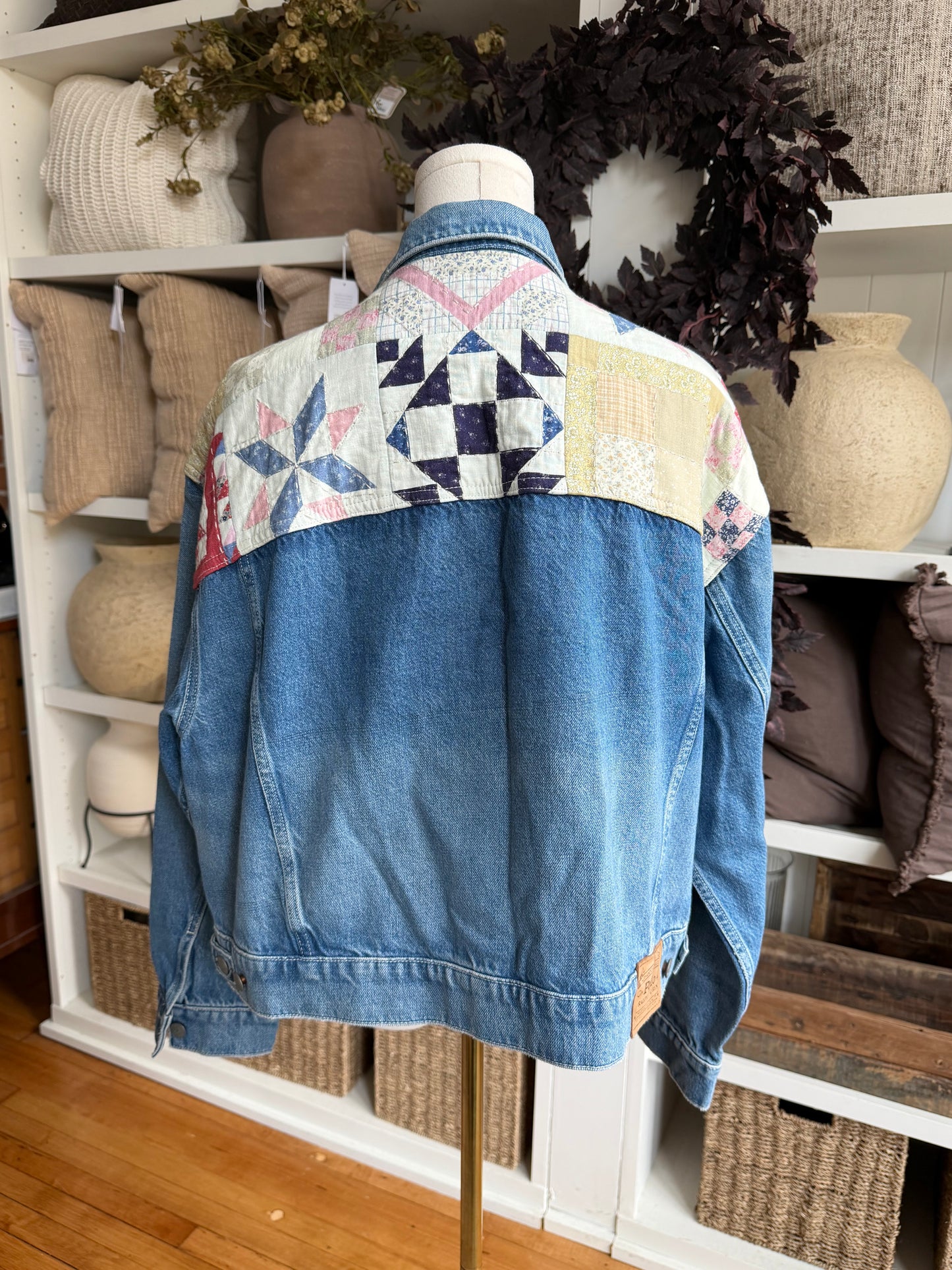 Polo Ralph Lauren quilted denim jacket. New with tags. Fits S-L