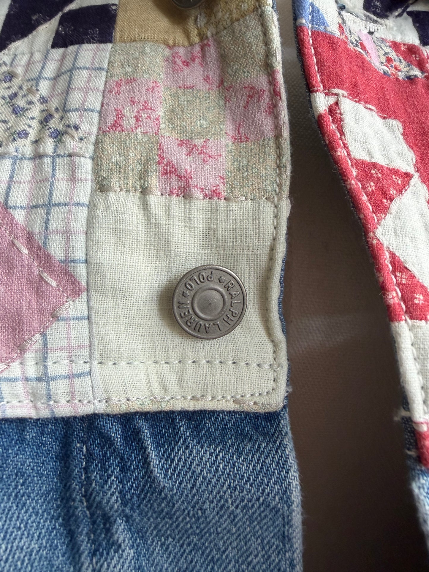 Polo Ralph Lauren quilted denim jacket. New with tags. Fits S-L