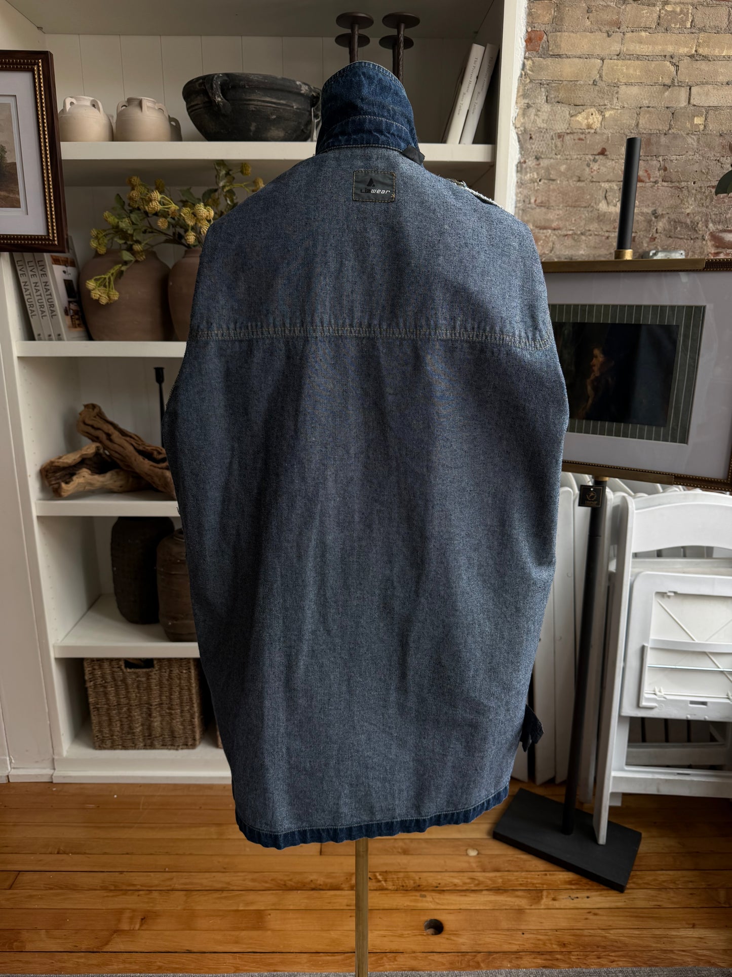 90s Lizwear denim toggle jacket