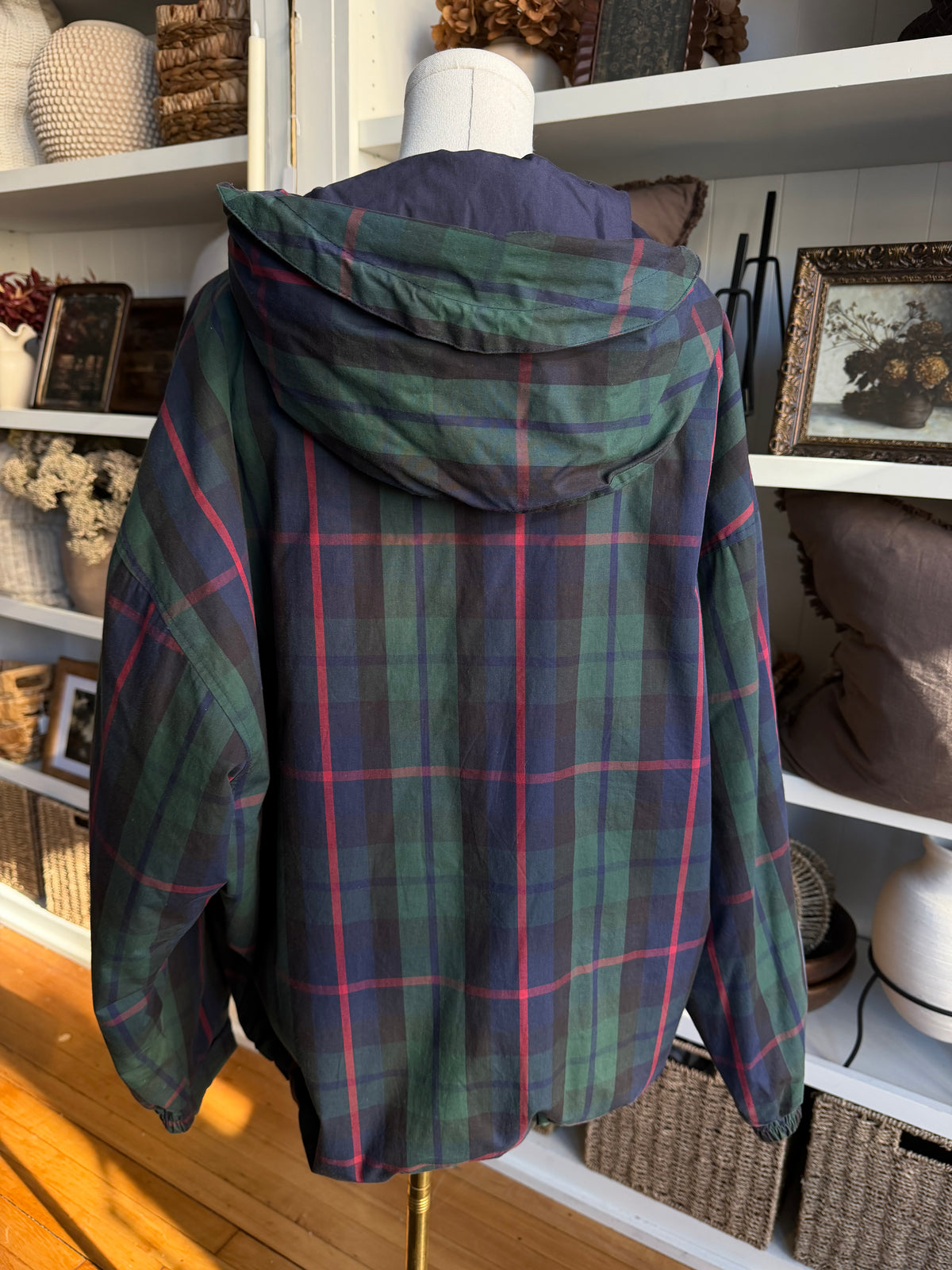 90s Gap plaid anorak parka