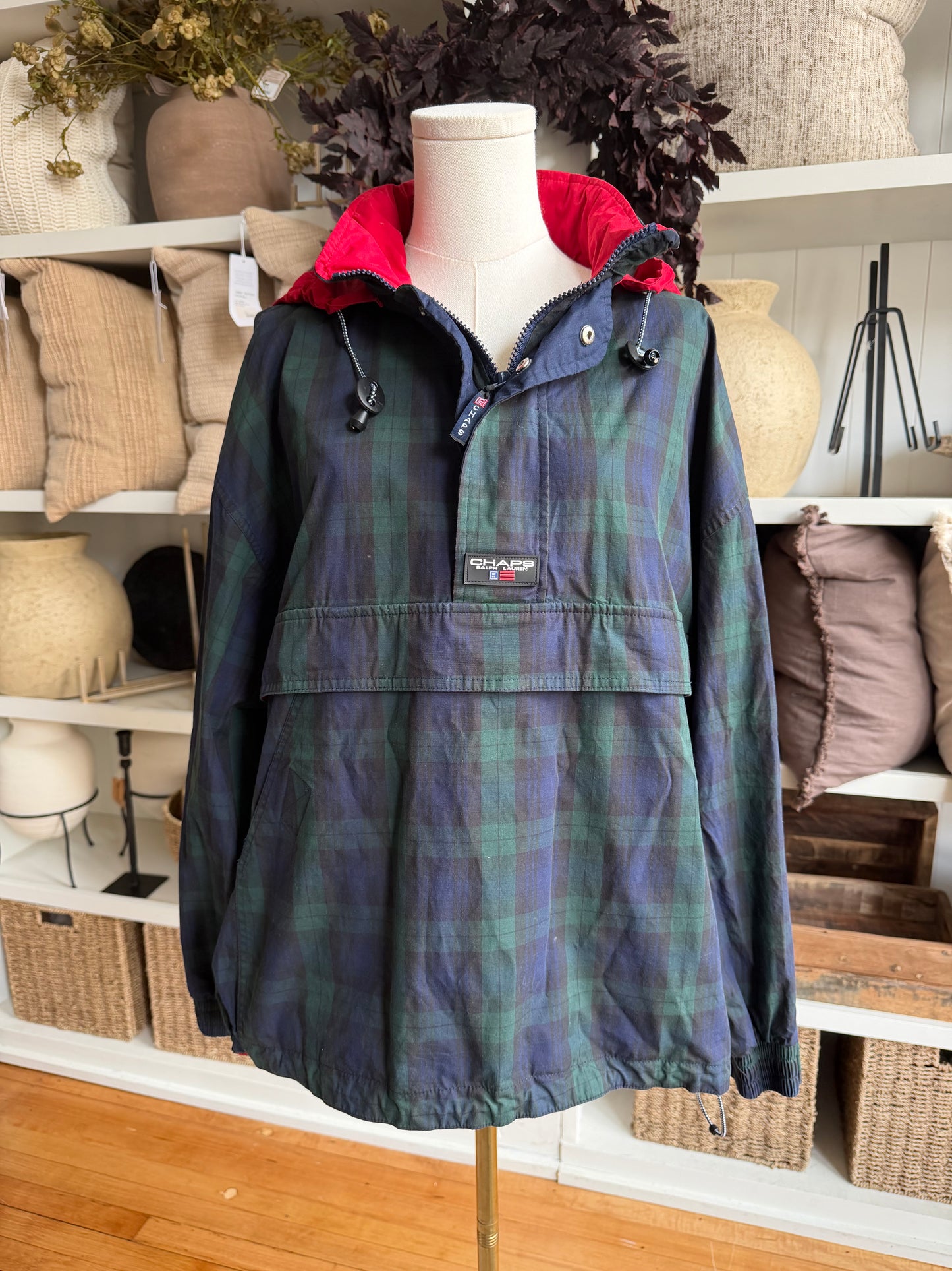 90s Chaps Ralph Lauren Anorak windbreaker. Fits S-L