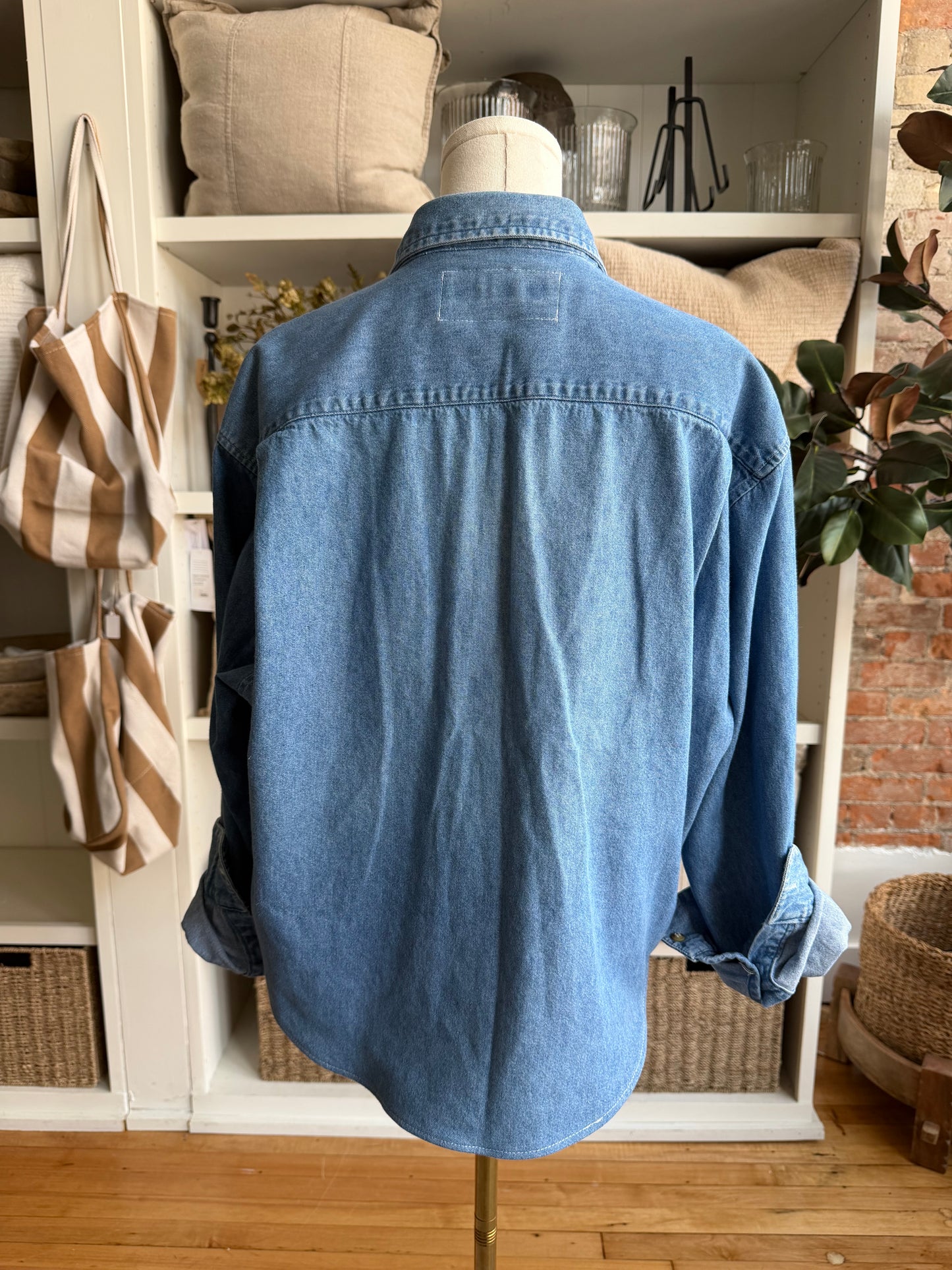#4 Denim Reworked Button Down